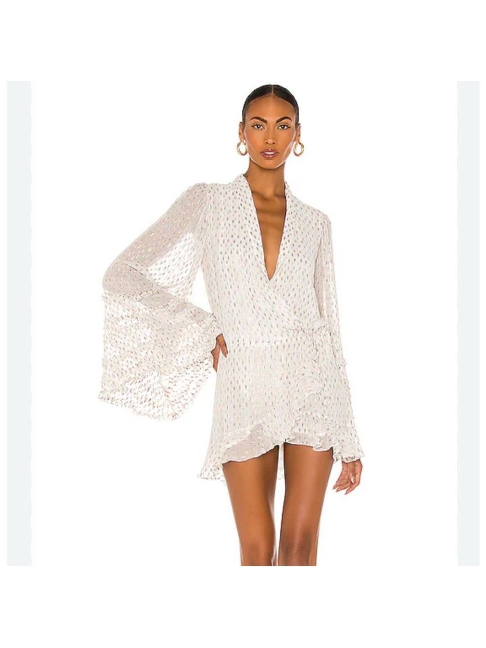 Rococo Sand Noi Mini Dress in Off White
